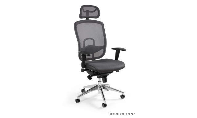 Kvalitní kancelářská židle Unity173, šedá
