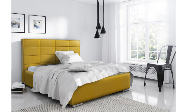 Luxusná posteľ Capristone 180x200cm, žltá