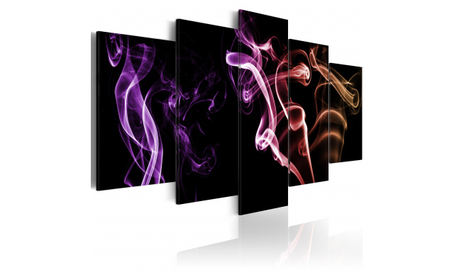 Obraz - Colored smoke - 5 pieces