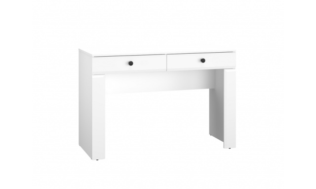 Pracovný stôl Lihta 13, biely mat/biela