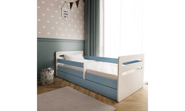 Detská posteľ s úložným priestorom Tomáš 160x80 cm, modrá