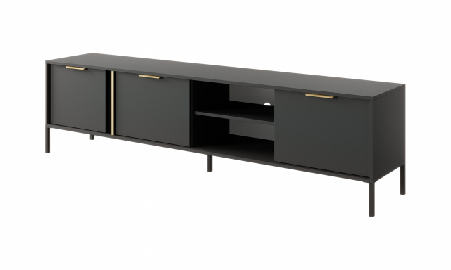 TV stôl Black 3D, Antracit