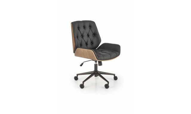 Dizajnová kancelárska stolička Hema1708, orech/čierna