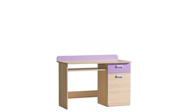 PC stôl Loreto L10 jaseň/fialová
