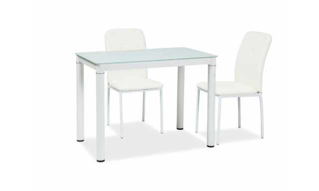 Lacný jedálenský stôl Sego156, biely, 100x60cm