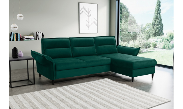 Luxusná rohová sedačka Modino, zelená Element