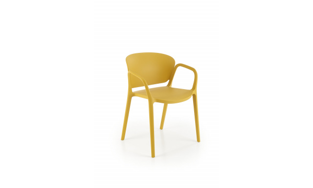 Moderná jedálenská stolička Hema2036, žltá