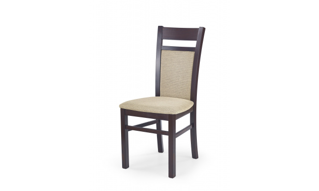 Jídelní židle Hema531, tmavý ořech/béžová