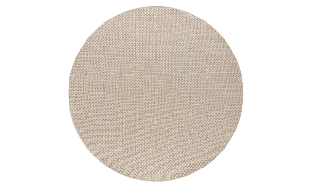 Kusový koberec Timo 6272 Beige kruh – na ven i na doma