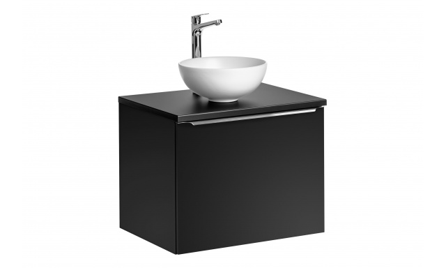 Kúpeľňový nábytok Santino, zostava I / čierna - 60cm + umyvadlo