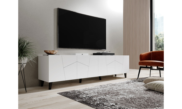Moderný TV stolík Eder, biely