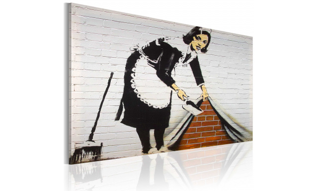Obraz - Cleaning lady (Banksy)