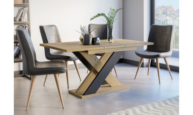 Jedálenský stôl Xixao artisan/čierny