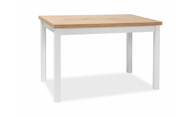 Jídelní stůl Sego108, dub lancelot/bílá, 120x68cm