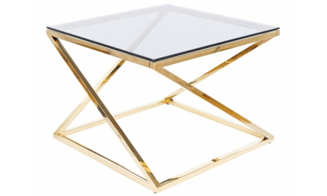 Sklenený konferenčný stôl Sego347, 60x60cm
