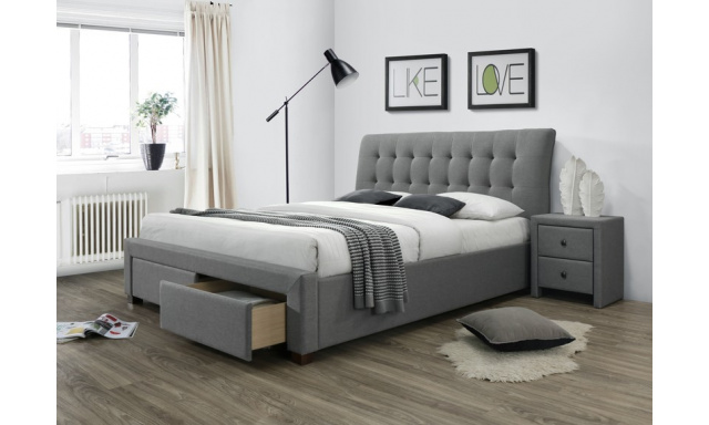 Čalúnená posteľ s úložným priestorom Perth, 160x200cm