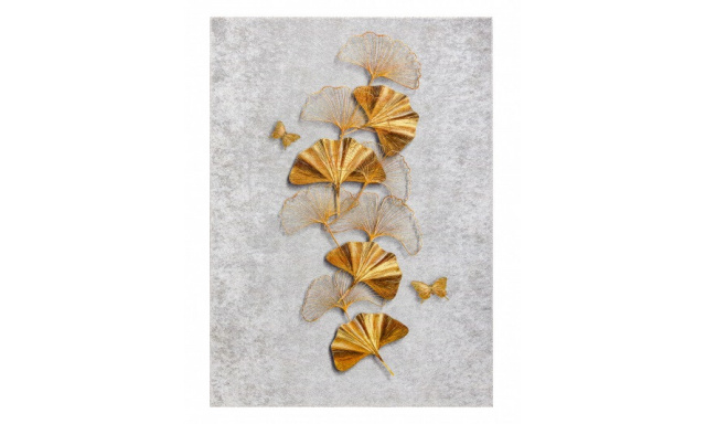 Kusový koberec Miro 51969.802 Butterflies grey / gold