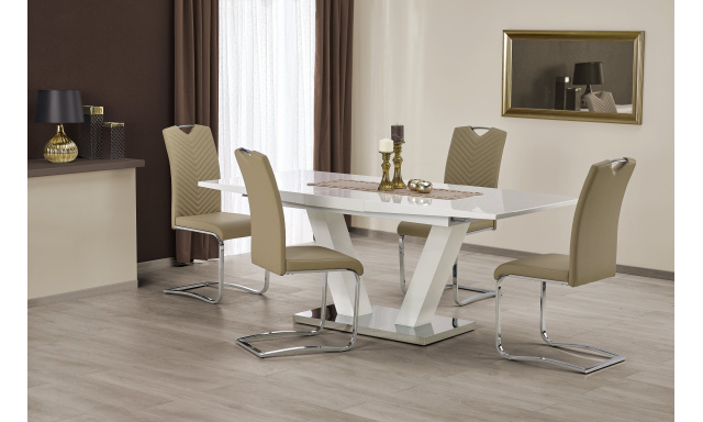 Luxusné jedálenský stôl Vindigo, biely