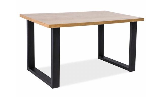 Jedálenský stôl Sego195, prírodná dyha dub, 180x90cm