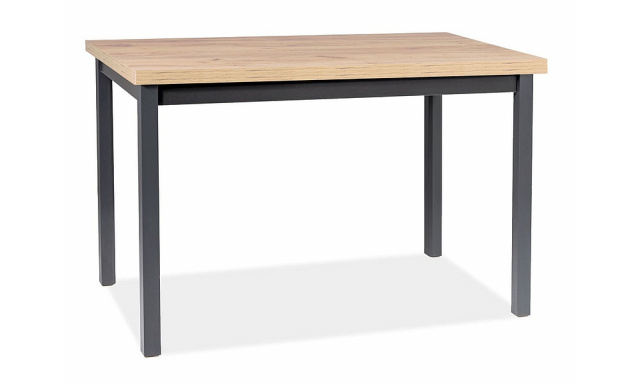 Jídelní stůl Sego102, dub artisan/černá, 120x68cm