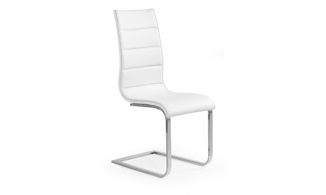 Jídelní židle Hema503, bílá/bílá eko-kůže