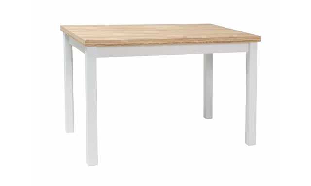 Jídelní stůl Sego111, dub wotan/bílý, 100x60cm