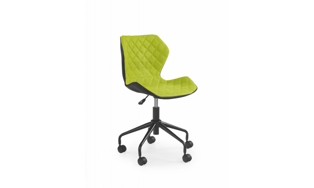 Stolička k PC stolu Hema1629, čierna/zelená