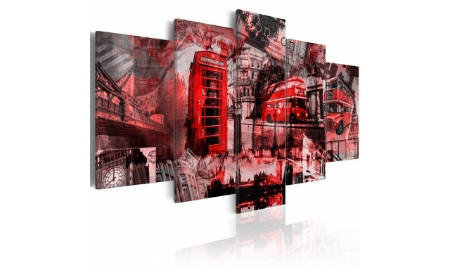 Obraz - London collage - 5 pieces