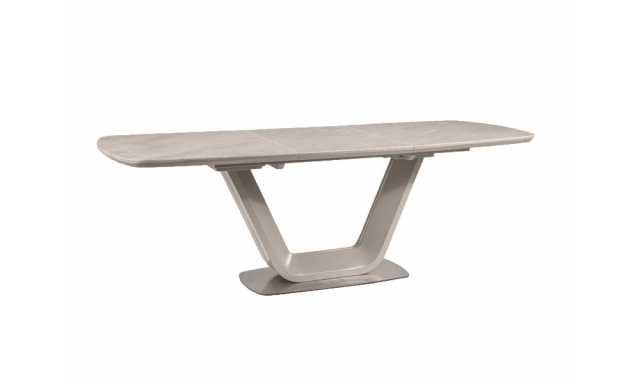 Luxusný jedálenský stôl Sego145, ceramic mramor/sivý, 160-220x90cm