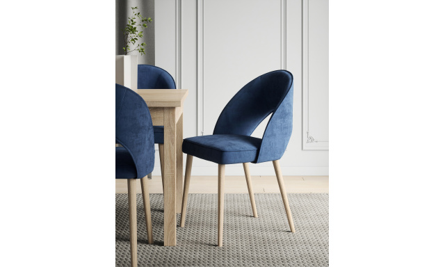 Čalouněná jídelní židle Ramos173, modrá
