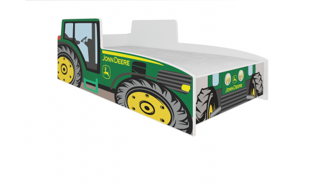 Detská posteľ Traktor zelený 160x80 + matrace ZADARMO!