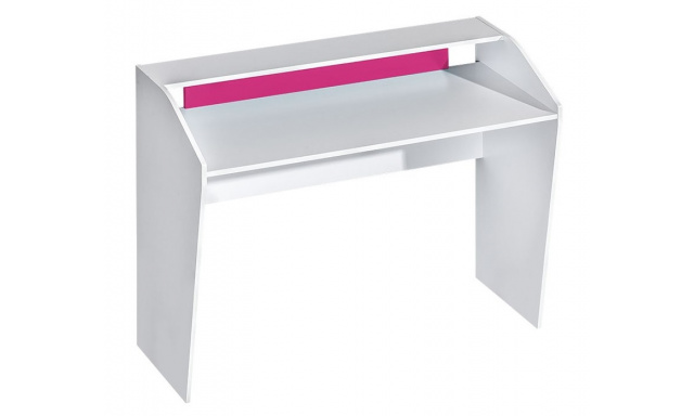 PC stôl Trent biela/ružová