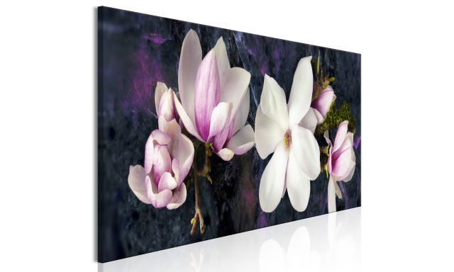 Obraz - Avant-Garde Magnolia (1 Part) Narrow Violet