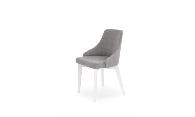 Jedálenská stolička Hema2016, biela/sivá