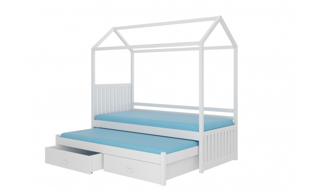 Łóżko domek z materacami JONASZEK 180x80