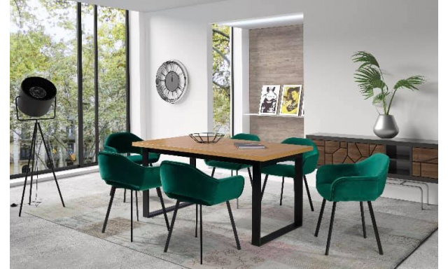 Luxusný jedálenský set Lamart (stôl + 6x stoličky)