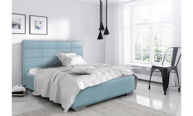 Luxusná posteľ Capristone 180x200cm, modrá