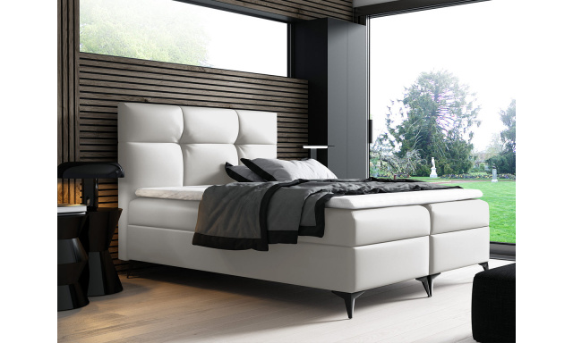 Kontinentálna posteľ Fresina 200x200, biela