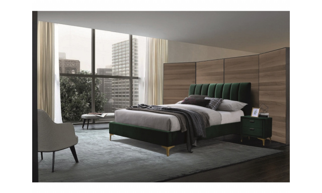 Manželská posteľ Miriam 160x200, zelená