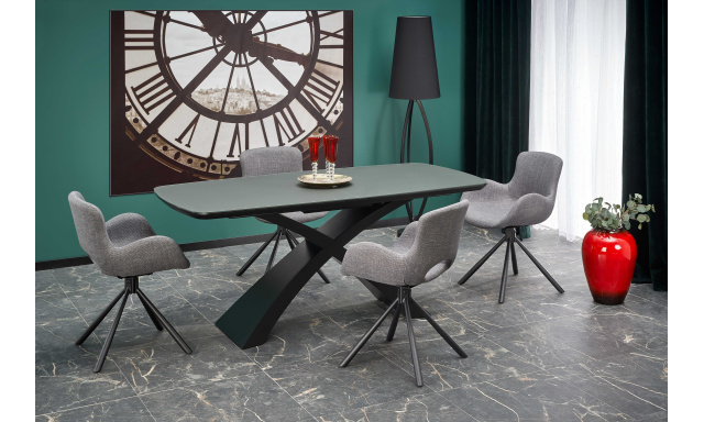 Luxusný jedálenský stôl Hema1917, sivý