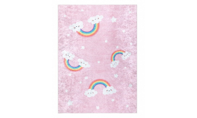 Dětský kusový koberec Junior 52063.802 Rainbow pink