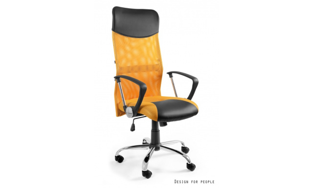 Kvalitní kancelářská židle Unity127, žlutá