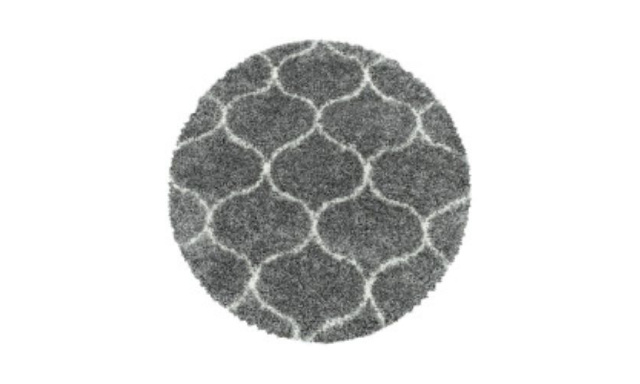 Kusový koberec Salsa Shaggy 3201 grey kruh