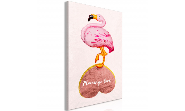 Obraz - Flamingo in Love (1 Part) Vertical