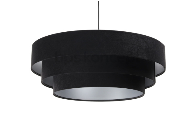 Dizajnová závesná lampa Trento, čierna