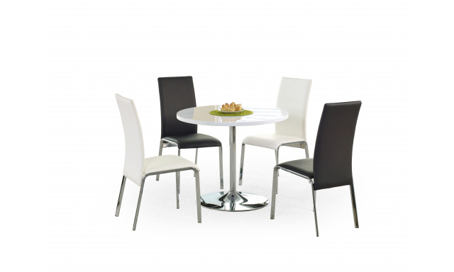Menší okrúhly jedálenský stôl Hema1913, biely