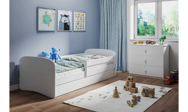 Detská posteľ s úložným priestorom Sen 160X80 cm, biela
