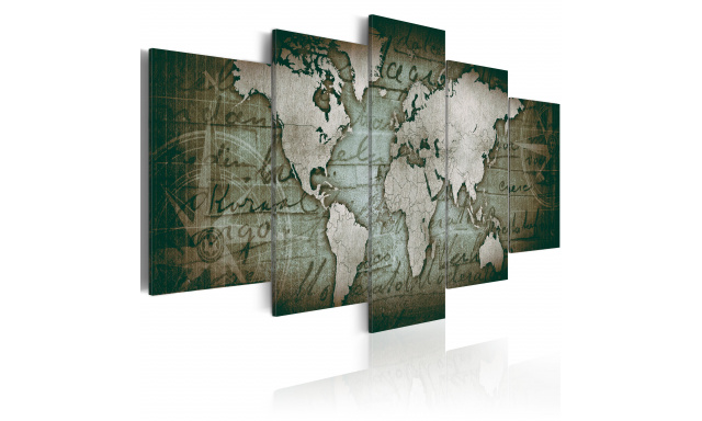 Obraz - Emerald Map