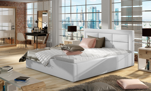 Moderná posteľ Rono, 180x200cm, bielá Soft