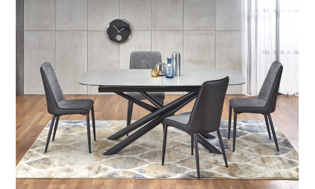 Luxusný rozkladací jedálenský stôl Hema1859, sivý